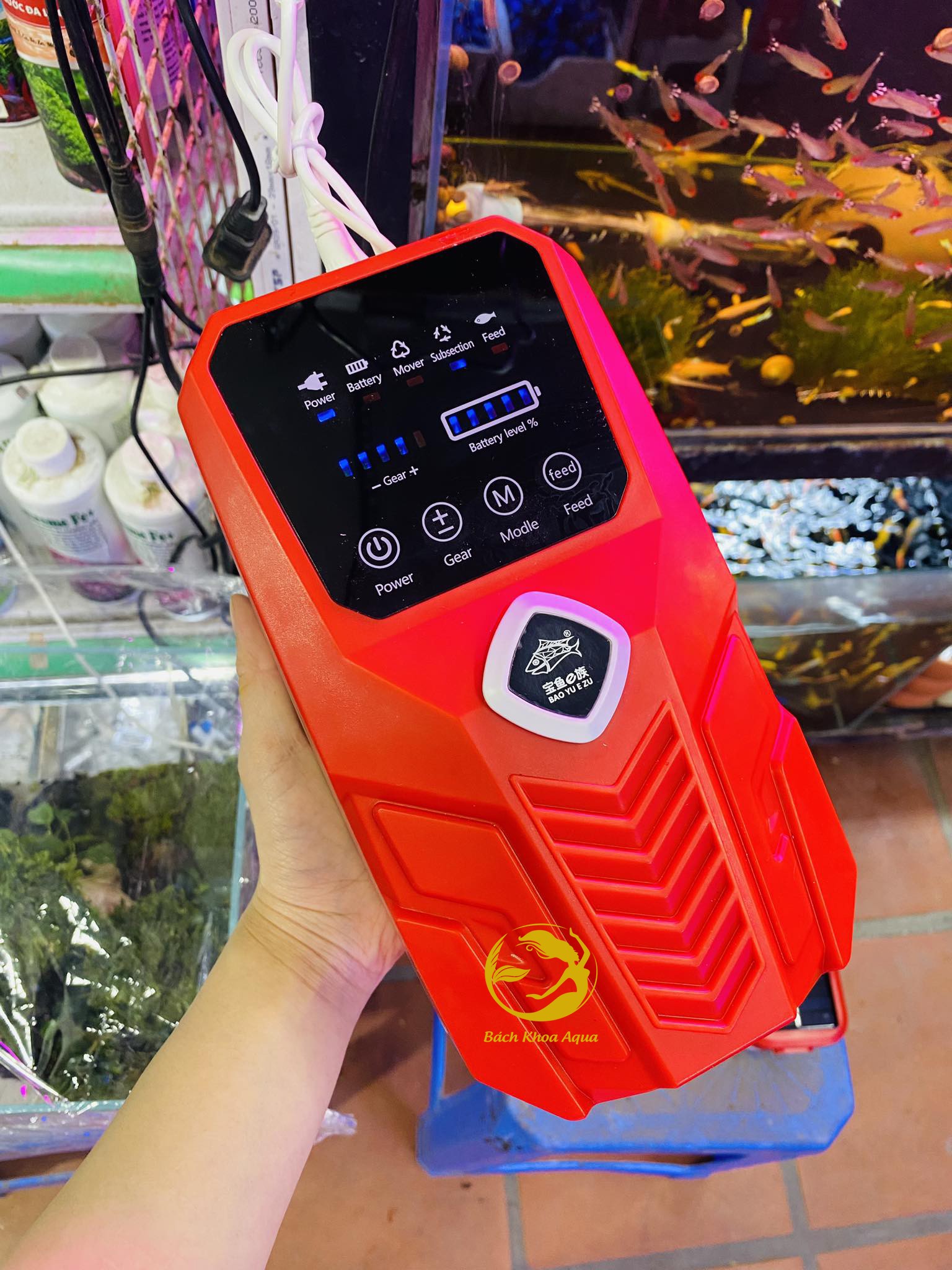 Máy sủi tích điện Baoyu BY-A3 (năng lượng mặt trời) và BY-A5 / BY-A6 tích điện cho bể cá